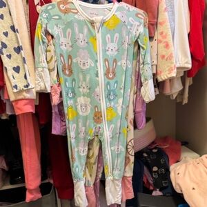 Little Sleepies Mint Animal Print Kids Pajamas